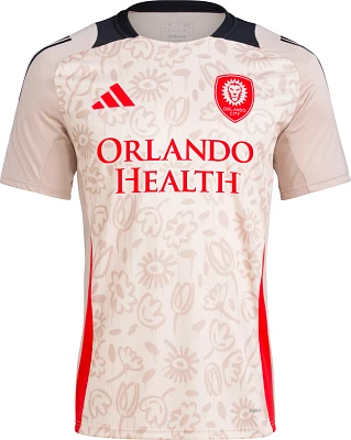 adidas Adult Orlando City 2024 One Planet Tan Replica Jersey