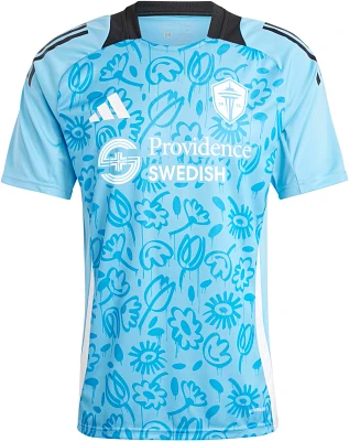 adidas Adult Seattle Sounders 2024 One Planet Blue Replica Jersey