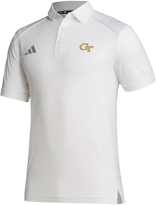 adidas Men's Georgia Tech Yellow Jackets White Classic Polo