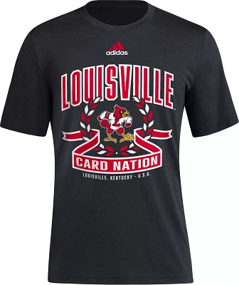 adidas Men's Louisville Cardinals Black Class Dismissed T-Shirt