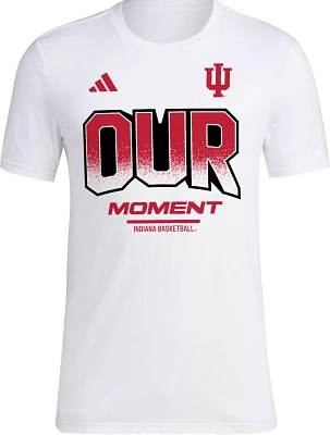 adidas Men's Indiana Hoosiers White Basketball Bench T-Shirt