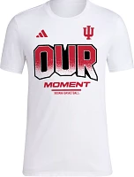 adidas Men's Indiana Hoosiers White Basketball Bench T-Shirt