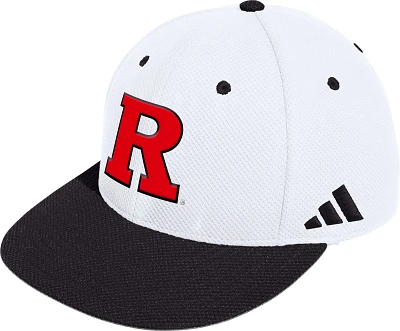 adidas Men's Rutgers Scarlet Knights White Mesh Fitted Hat