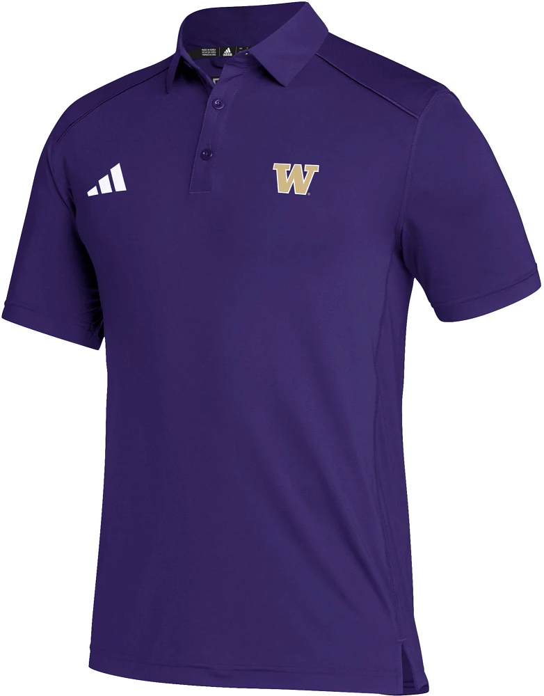 adidas Men's Washington Huskies Purple Classic Polo