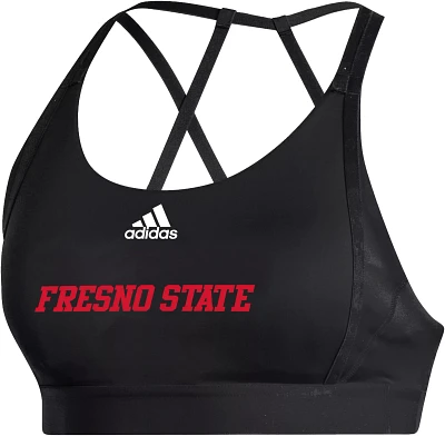 adidas Women's Fresno State Bulldogs Black Ultimate Bra