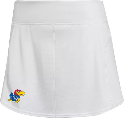 adidas Women's Kansas Jayhawks White Tennis Skirt
