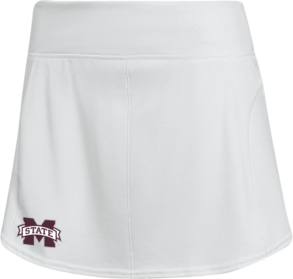 adidas Women's Mississippi State Bulldogs White Tennis Skirt