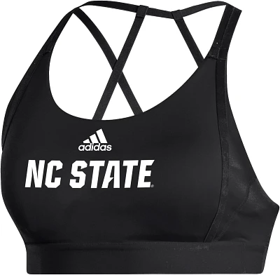 adidas Women's NC State Wolfpack Black Ultimate Bra