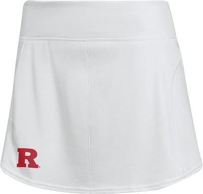 adidas Women's Rutgers Scarlet Knights White Tennis Skirt