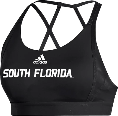 adidas Women's South Florida Bulls Black Ultimate Bra