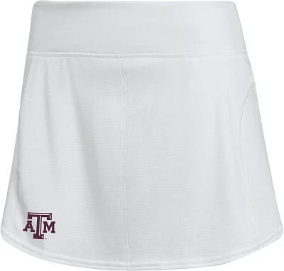 adidas Women's Texas A&M Aggies White Tennis Skirt