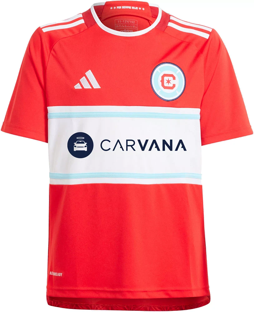 adidas Youth Chicago Fire 2024 Primary Replica Jersey