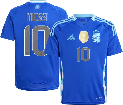 adidas Youth Argentina Lionel Messi #10 2024 Away Replica Jersey