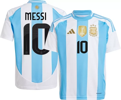 adidas Youth Argentina Lionel Messi #10 2024 Home Replica Jersey