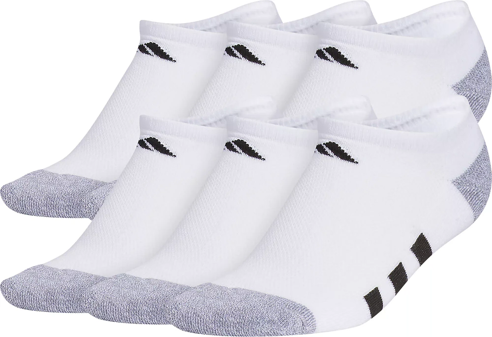 adidas Youth Cushioned 6-Pack No-Show Socks