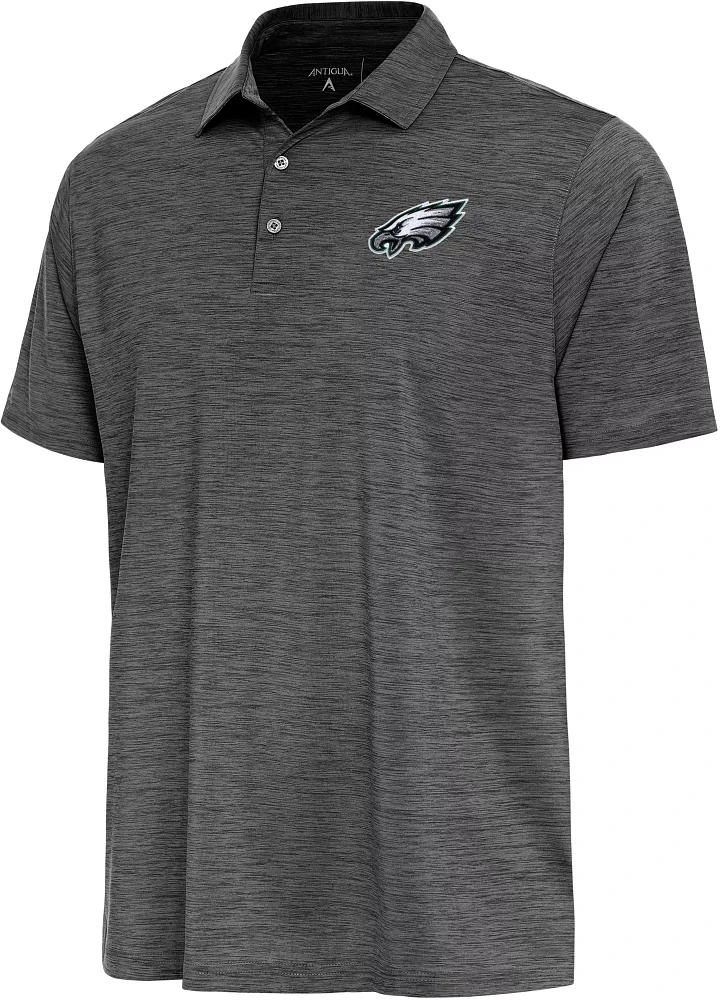 Antigua Men's Philadelphia Eagles Layout Heathered Polo