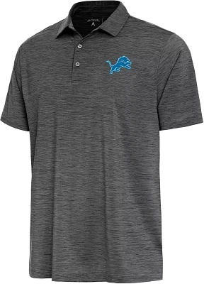 Antigua Men's Detroit Lions Layout Heathered Polo