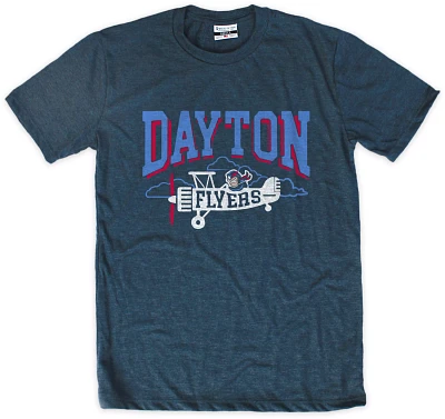 Where I'm From Men's Dayton Flyers Blue Mascot Logo T-Shirt