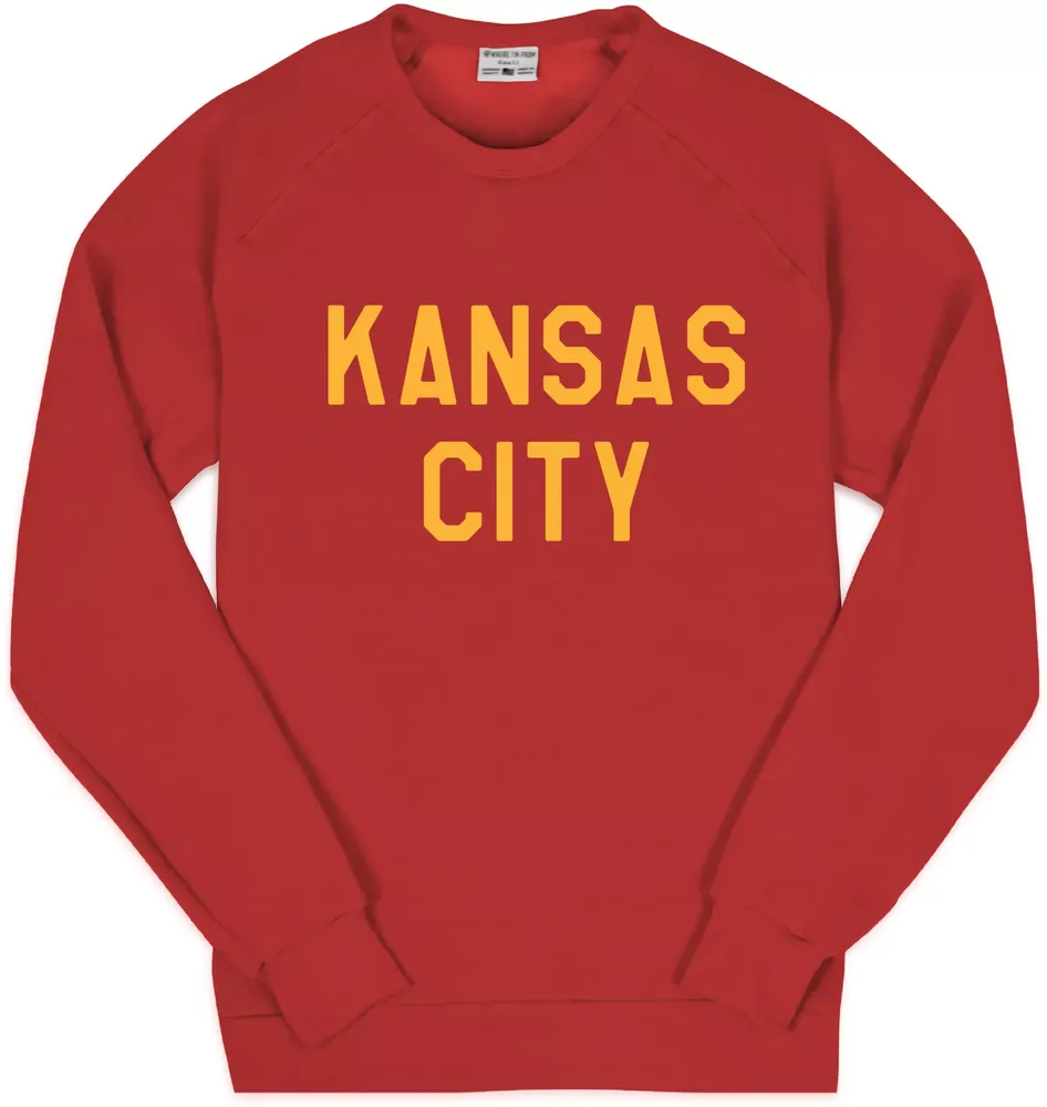 Where I'm From Adult Kansas City Block Fleece Crewneck Sweater