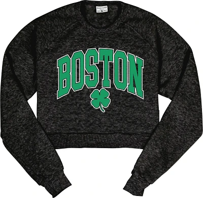 Where I'm From Women's Boston Clover Cropped Fleece Crewneck Sweatshirt