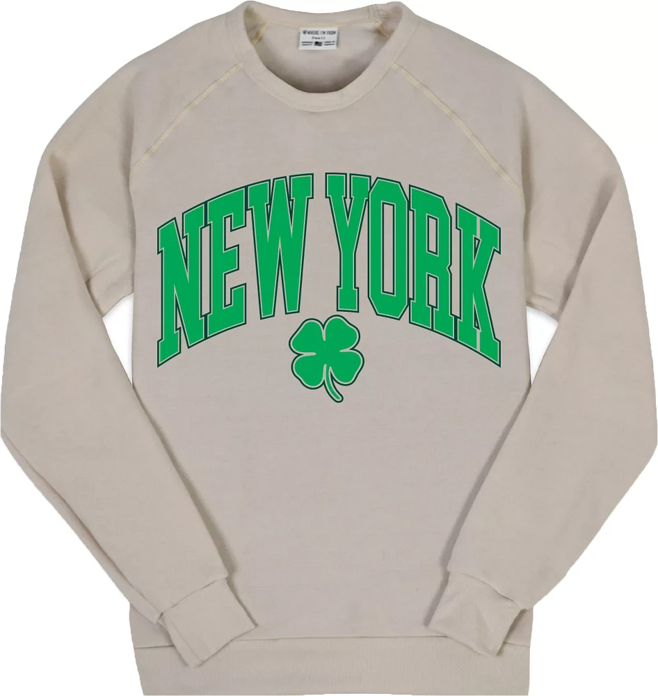 Where I'm From AdultNew York City Clover Fleece Crewneck Sweatshirt