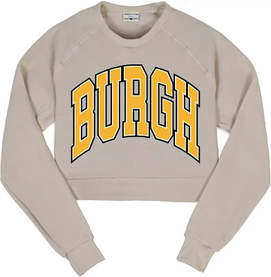 Where I'm From Women's Pittsburgh Burgh Cropped Fleece Crewneck Sweatshirt