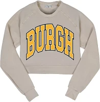 Where I'm From Women's Pittsburgh Burgh Cropped Fleece Crewneck Sweatshirt