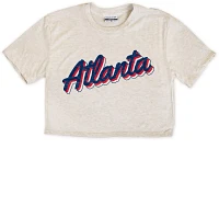 Where I'm From Women's Atlanta Cursive Script Cropped T-Shirt