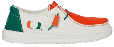 Hey Dude Women's Wendy Tri Miami Hurricanes Shoes