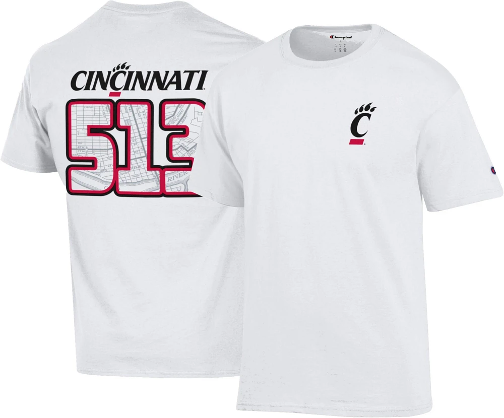 Champion Men's Cincinnati Bearcats White Logo T-Shirt