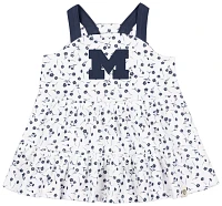 Colosseum Infant Michigan Wolverines Blue Floral Dress