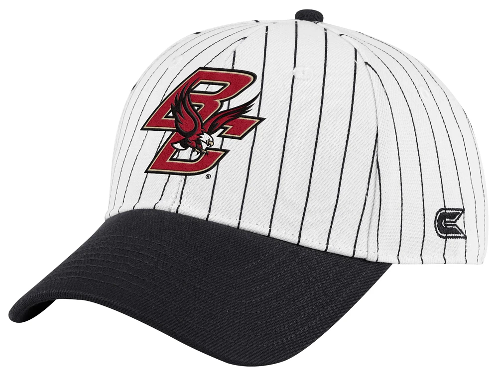 Colosseum Men's Boston College Eagles Maroon Pin Stripe Adjustable Baseball Hat