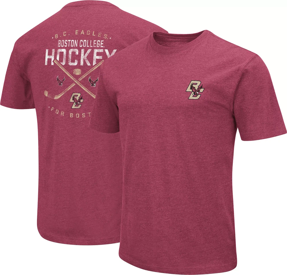 Colosseum Men's Boston College Eagles Red Hockey Playbook T-Shirt