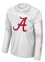 Colosseum Men's Alabama Crimson Tide Whiteout Realtree Erie Performance Long Sleeve T-Shirt