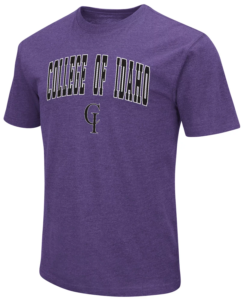 Colosseum Men's College of Idaho Yotes Purple T-Shirt