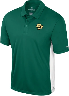 Colosseum Men's Cal Poly Mustangs Green Set Polo