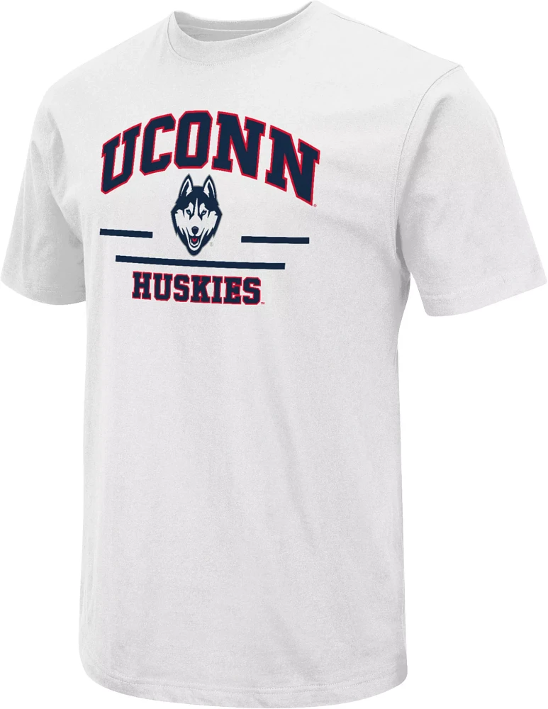 Colosseum Men's Connecticut Huskies White Field T-Shirt