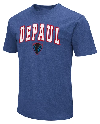 Colosseum Men's DePaul Blue Demons Royal Set Polo