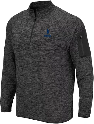 Colosseum Men's Duquesne Dukes Charcoal 1/4 Zip Pullover