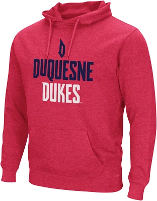 Colosseum Men's Duquesne Dukes Red Pullover Hoodie