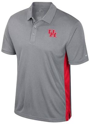 Colosseum Men's Houston Cougars Heather Grey Set Polo