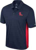 Colosseum Men's Ole Miss Rebels Blue Set Polo