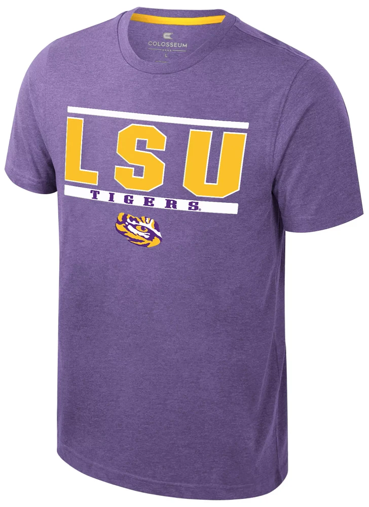 Colosseum Men's LSU Tigers Purple Business Arrangement T-Shirt