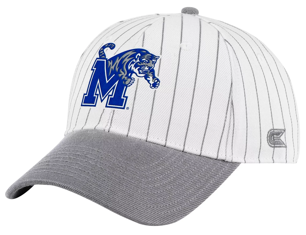 Colosseum Men's Memphis Tigers Blue Pin Stripe Adjustable Baseball Hat