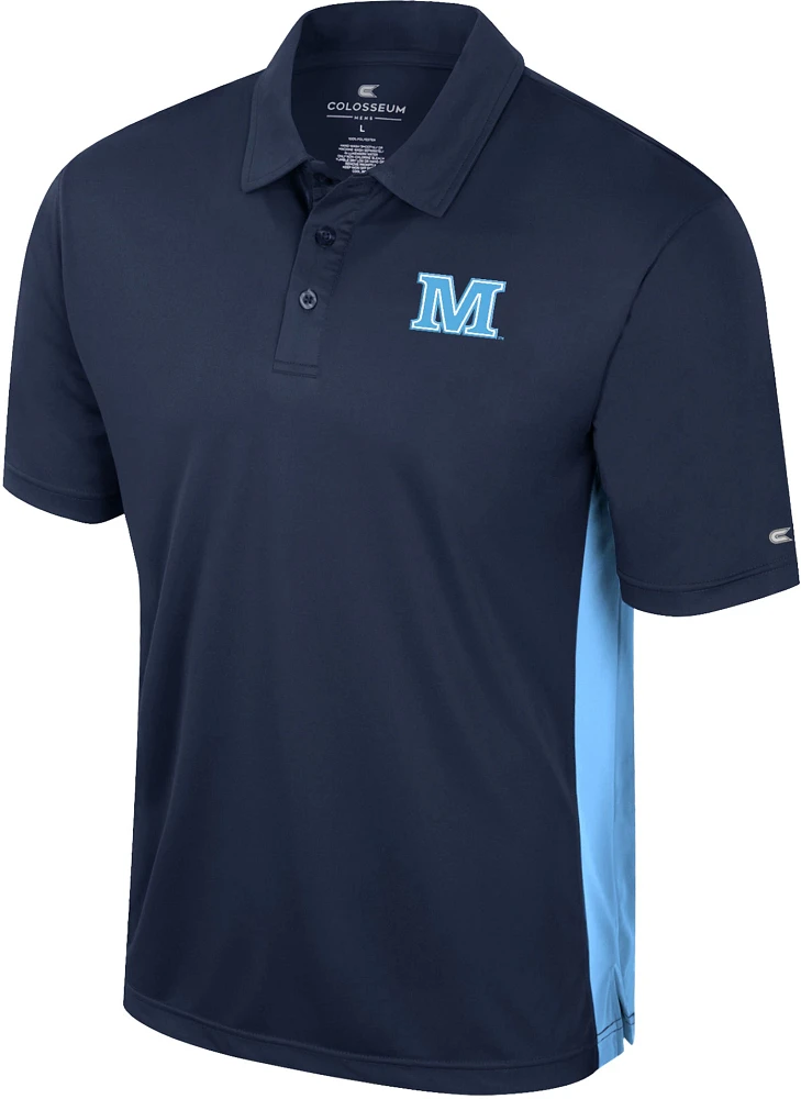 Colosseum Men's Maine Black Bears Navy Set Polo