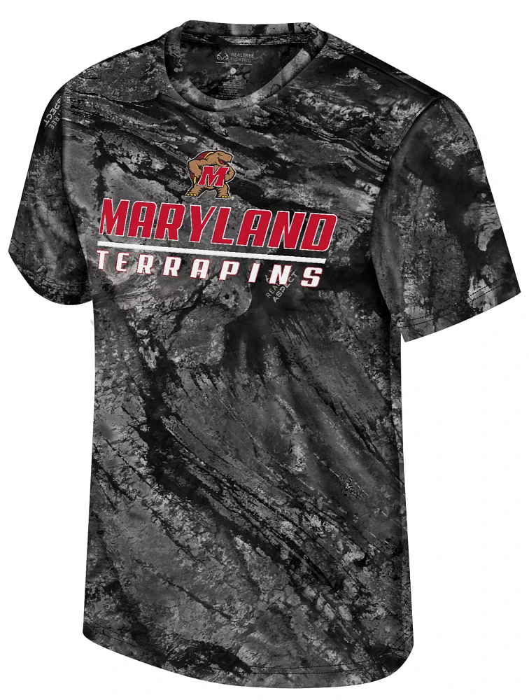 Colosseum Men's Maryland Terrapins Charcoal Huron Performance T-Shirt