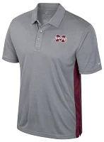 Colosseum Men's Mississippi State Bulldogs Heather Grey Set Polo