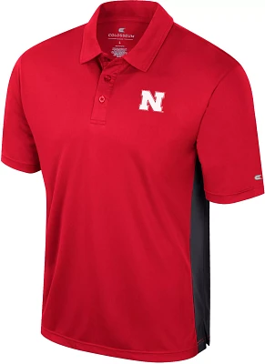 Colosseum Men's Nebraska Cornhuskers Scarlet Set Polo