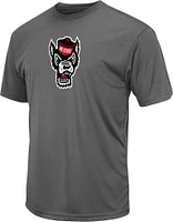 Colosseum Men's North Carolina State Wolfpack Charcoal Trail Polo