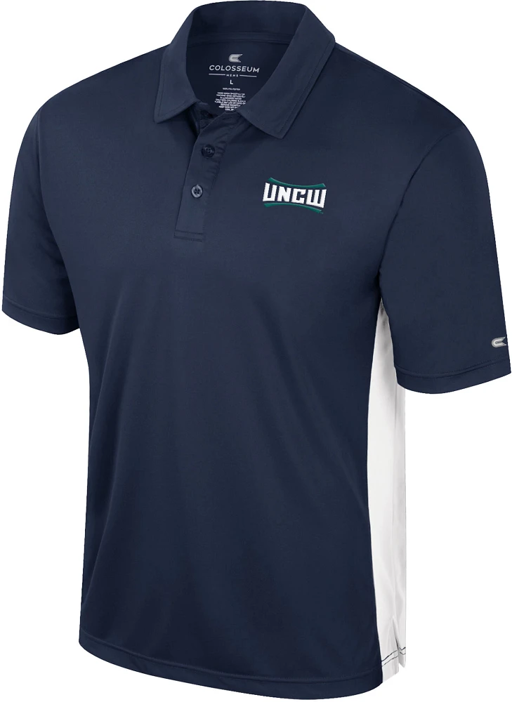 Colosseum Men's UNC-Wilmington  Seahawks Navy Set Polo